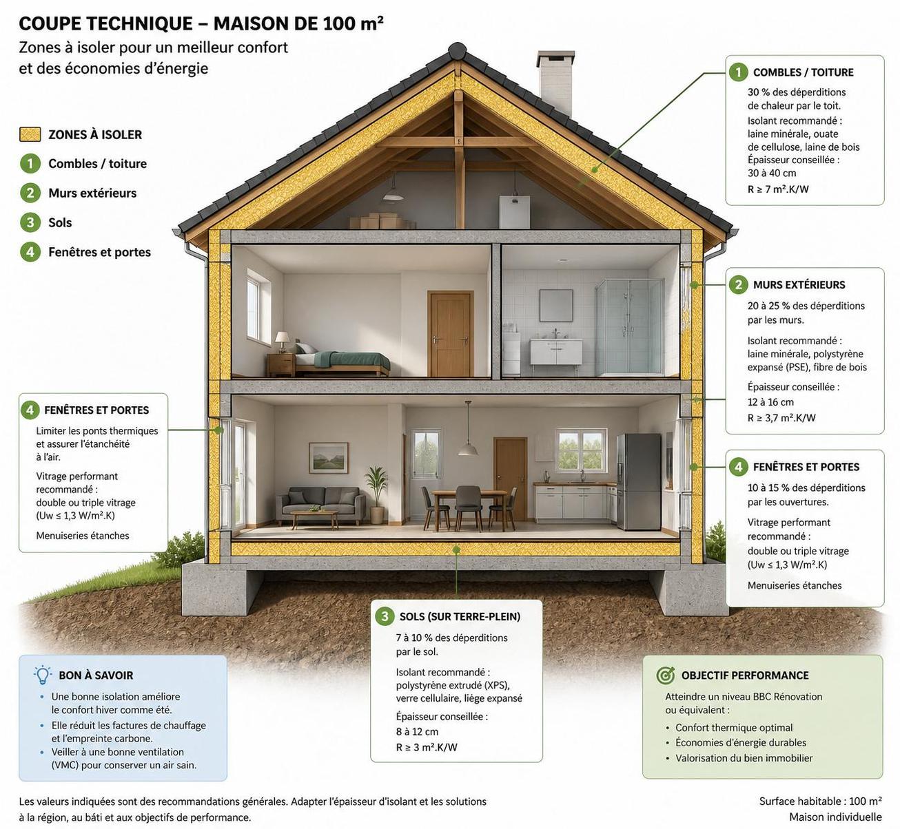 découvrez combien vous pouvez économiser sur vos factures d'énergie grâce à une bonne isolation de votre maison.