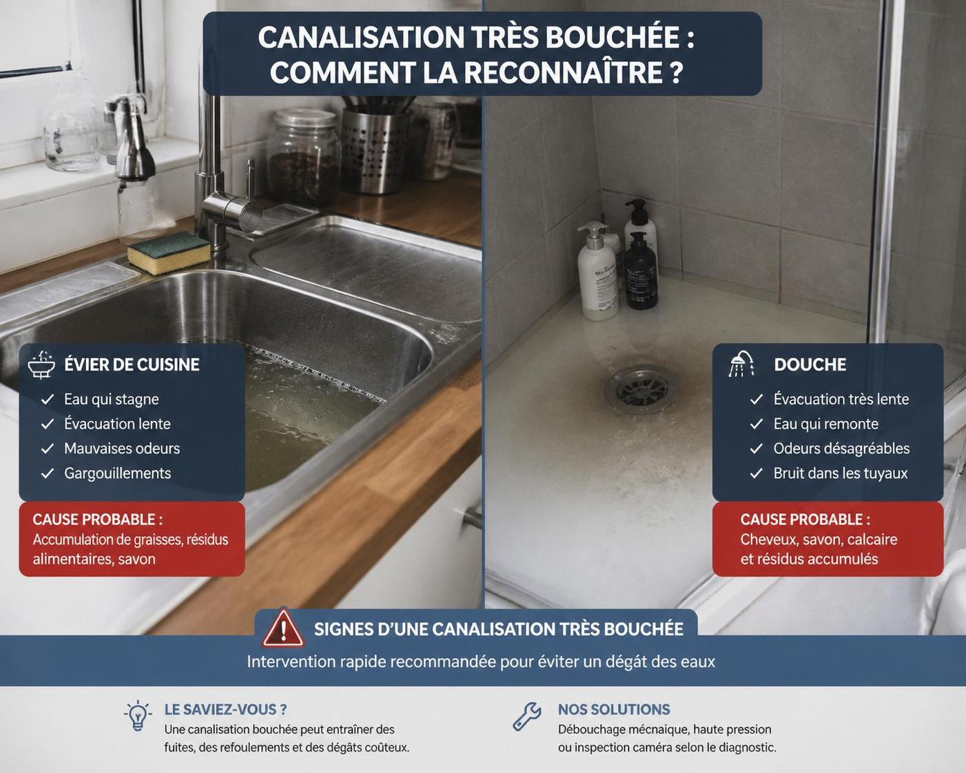 découvrez des méthodes efficaces et simples pour déboucher une canalisation très bouchée rapidement et éviter les mauvaises odeurs.