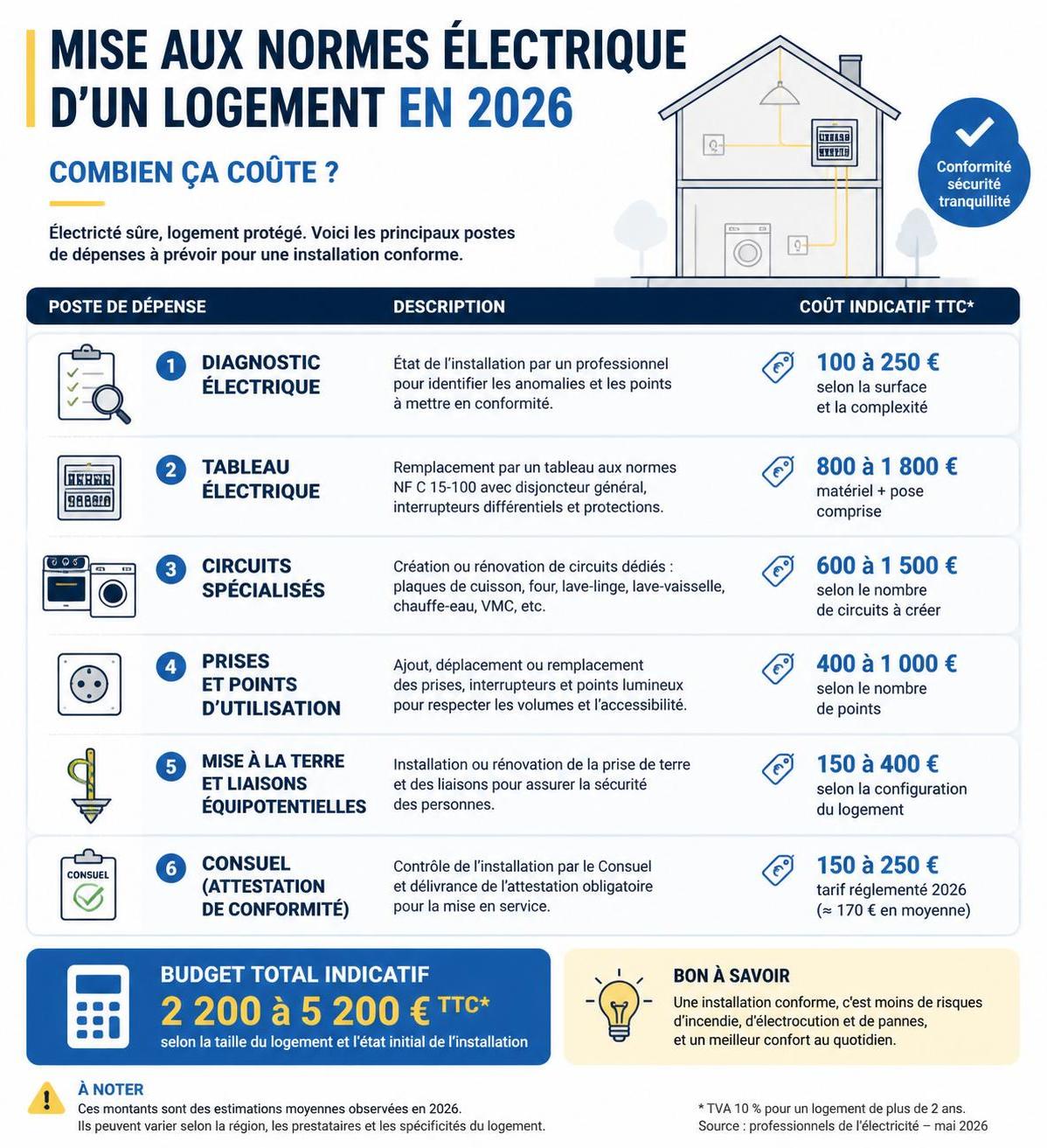 découvrez comment mettre votre installation électrique aux normes de sécurité en suivant des étapes simples et les réglementations en vigueur pour protéger votre habitation.