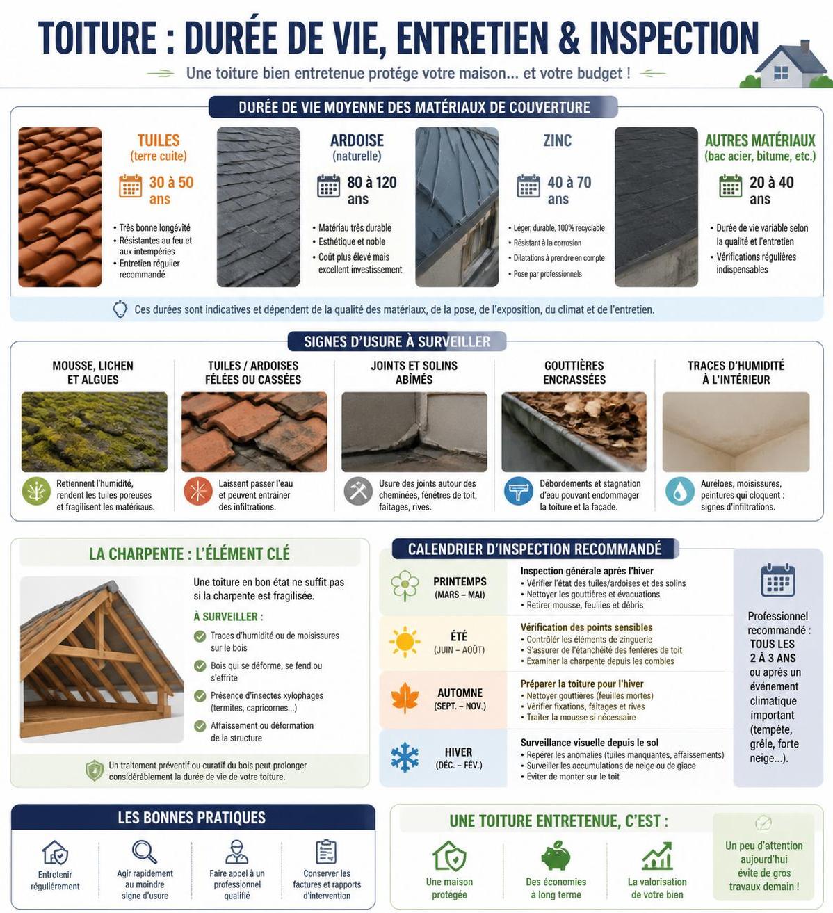 découvrez comment identifier les signes indiquant qu'une toiture doit être refaite pour garantir la sécurité et la durabilité de votre maison.