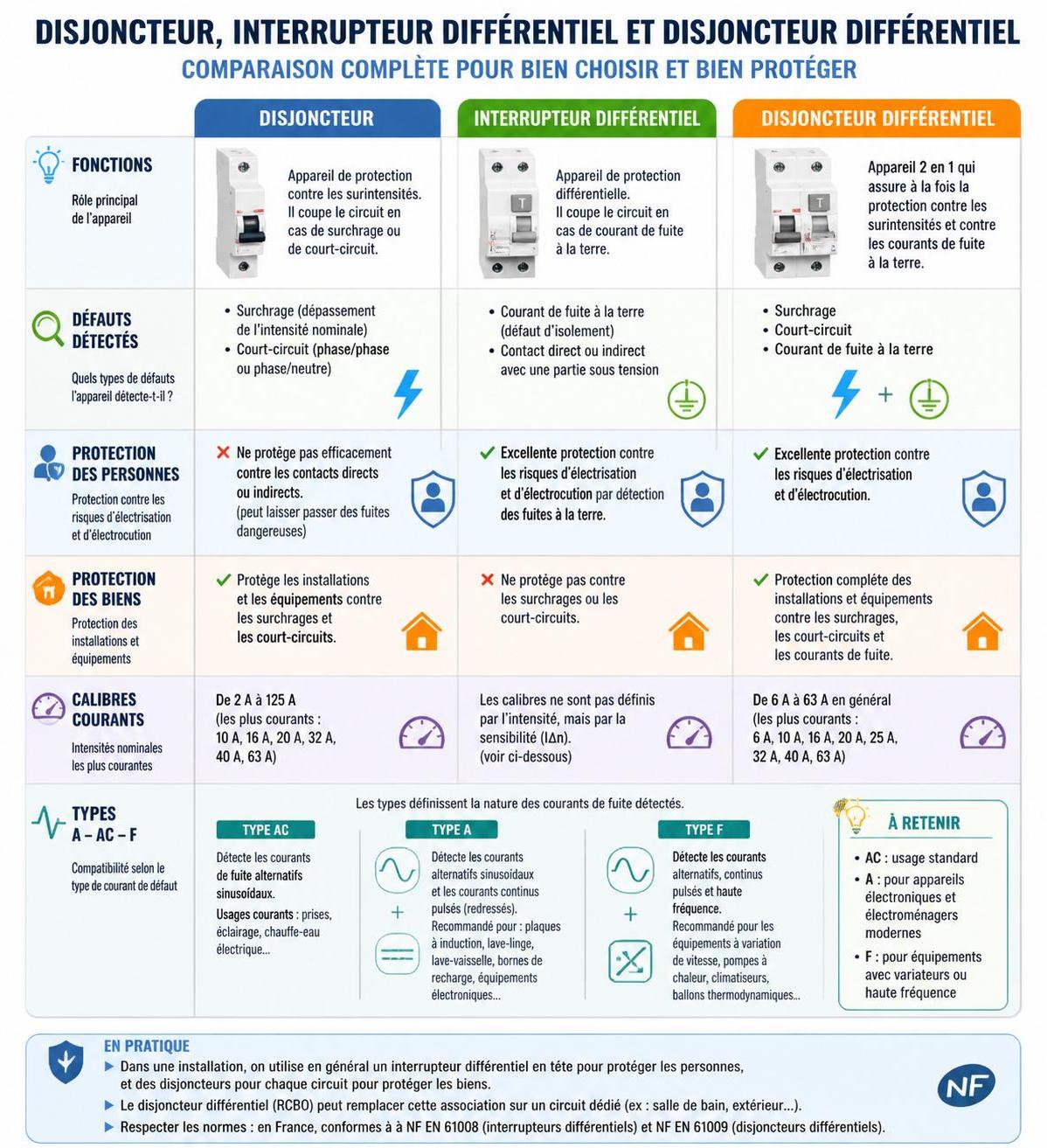 découvrez les différences essentielles entre un disjoncteur et un interrupteur différentiel pour mieux comprendre leur rôle dans la sécurité électrique de votre installation.