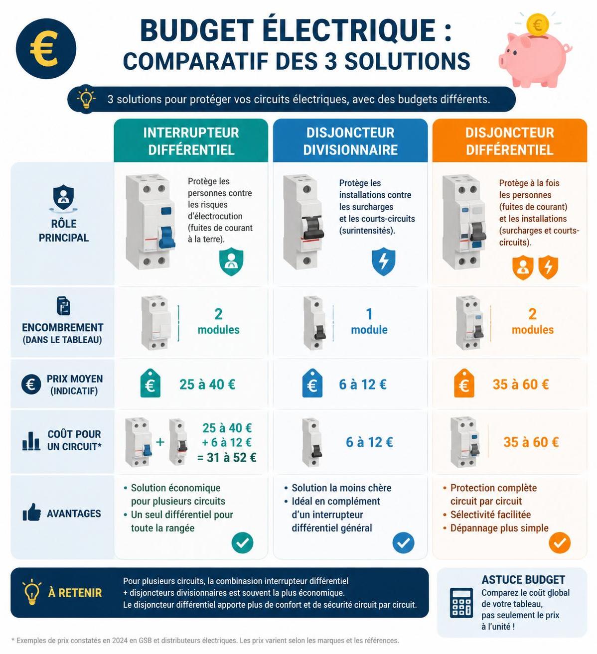 découvrez les différences essentielles entre un disjoncteur et un interrupteur différentiel pour assurer la sécurité électrique de votre installation.