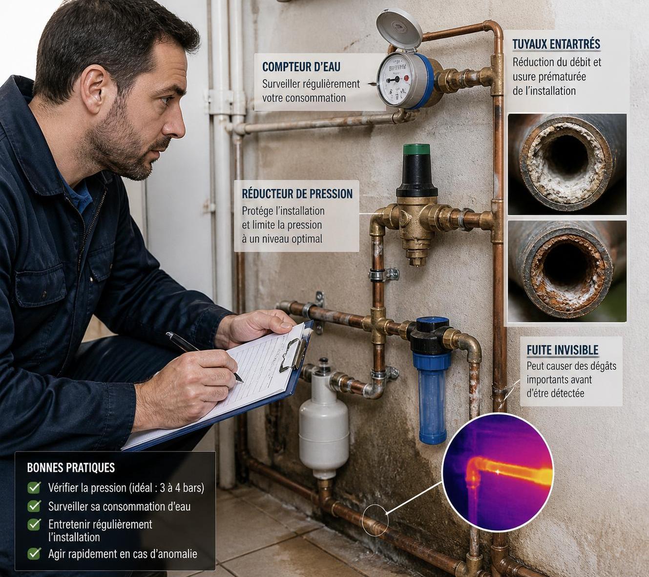 découvrez quelle est la pression d'eau normale dans une maison pour assurer un bon fonctionnement de vos installations sanitaires et éviter les problèmes de plomberie.