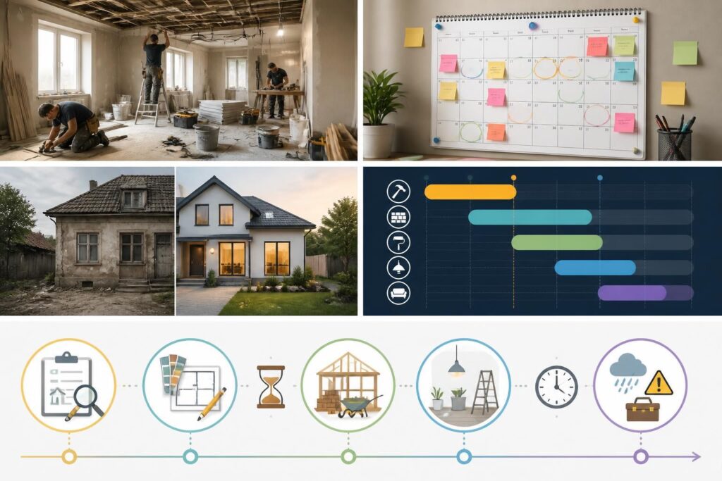 découvrez combien de temps prévoir pour une rénovation réussie et planifiez efficacement votre projet de travaux.