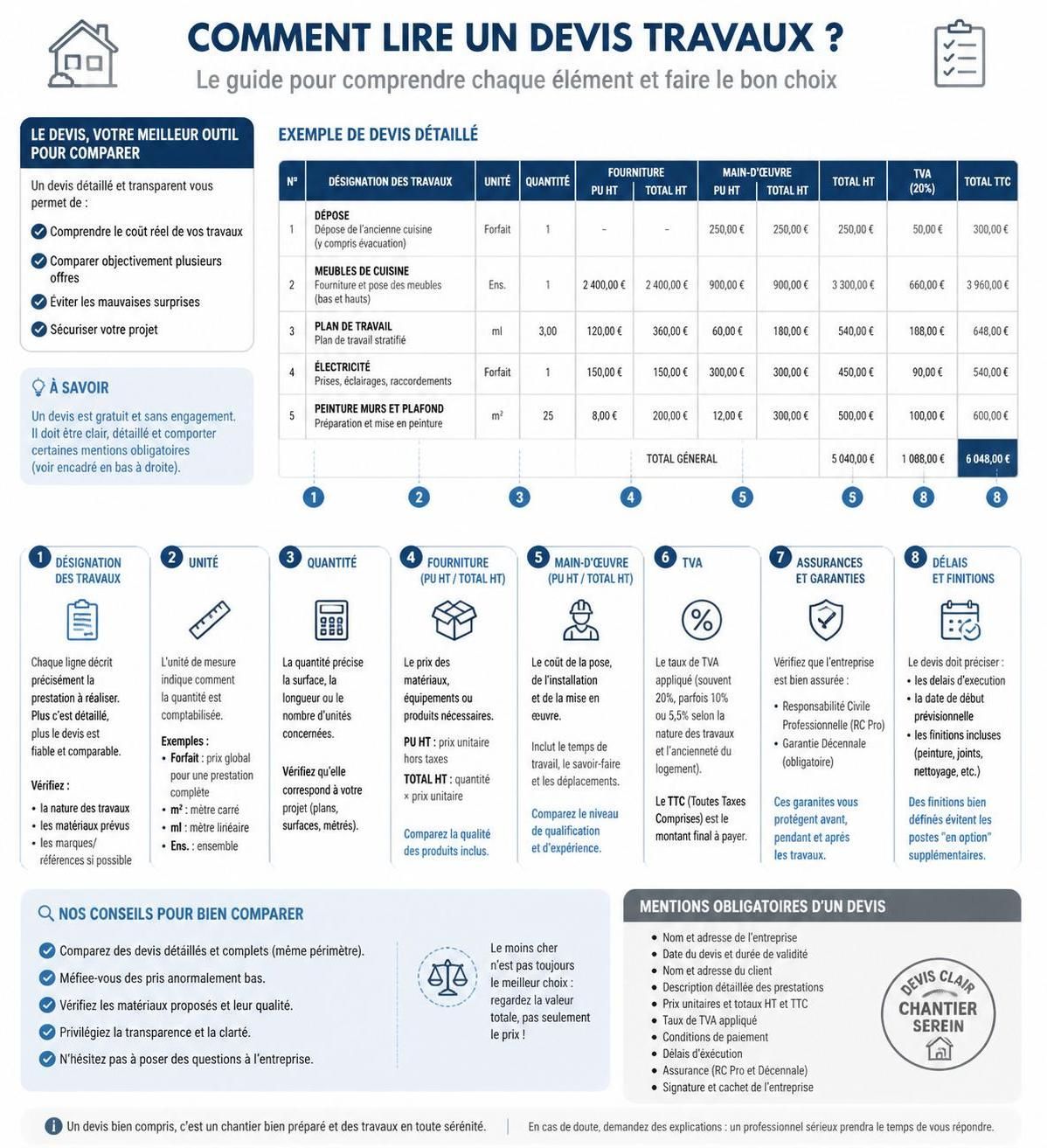 découvrez comment comparer efficacement plusieurs devis travaux pour choisir la meilleure offre et gérer votre projet en toute confiance.