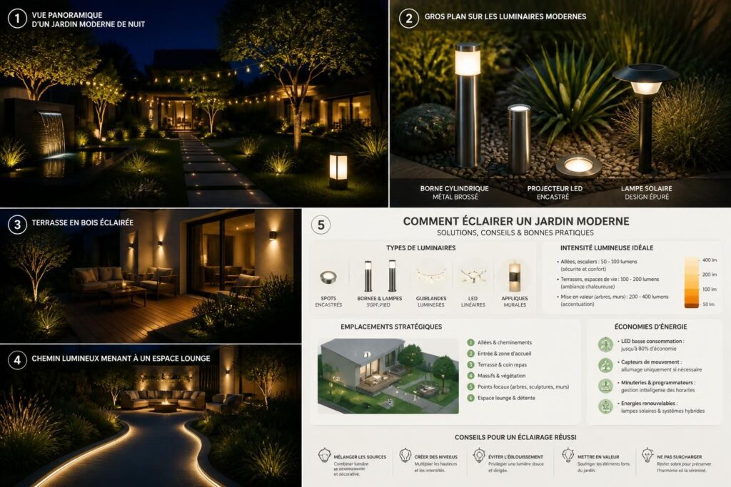 découvrez des astuces et conseils pratiques pour éclairer un jardin moderne, alliant esthétique et fonctionnalité pour sublimer vos espaces extérieurs.