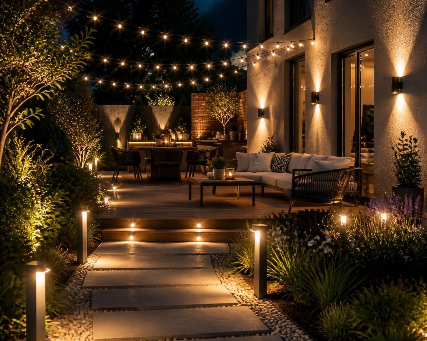 découvrez nos conseils pratiques pour éclairer un jardin moderne et créer une ambiance élégante et conviviale grâce à un éclairage adapté.