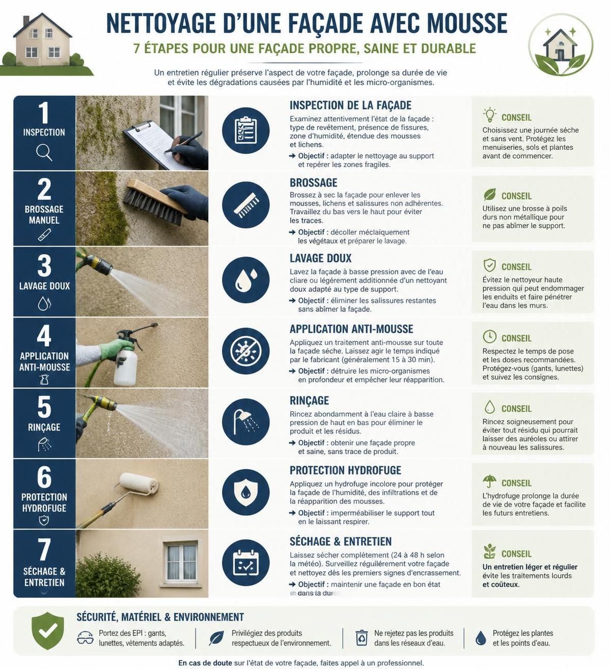 découvrez des méthodes efficaces pour enlever la mousse sur votre façade et restaurer son apparence. conseils pratiques et astuces pour un nettoyage en profondeur.