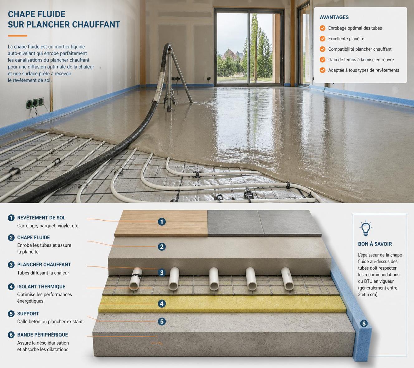 découvrez la différence entre une chape et une dalle béton, leurs usages, compositions et caractéristiques pour bien choisir dans vos travaux de construction.