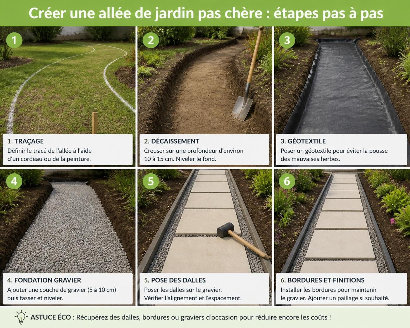 découvrez des idées d'allées de jardin pas chères pour embellir votre extérieur sans vous ruiner. conseils, astuces et inspirations faciles à réaliser.