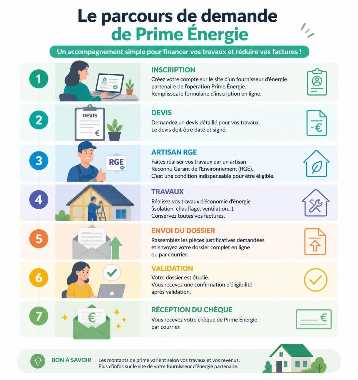 découvrez le fonctionnement détaillé de la prime énergie, ses conditions d'éligibilité, les démarches pour en bénéficier, et comment elle peut vous aider à financer vos travaux de rénovation énergétique.