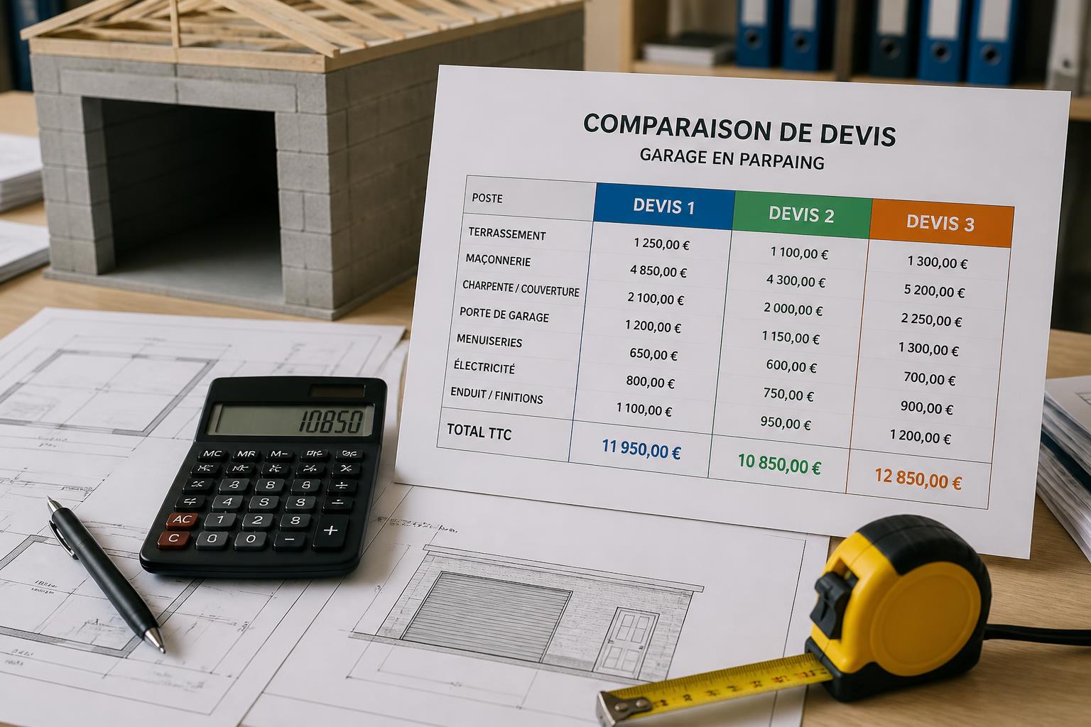découvrez les prix pour la construction d'un garage en parpaing, incluant les coûts des matériaux, de la main-d'œuvre et des étapes clés pour un projet réussi.