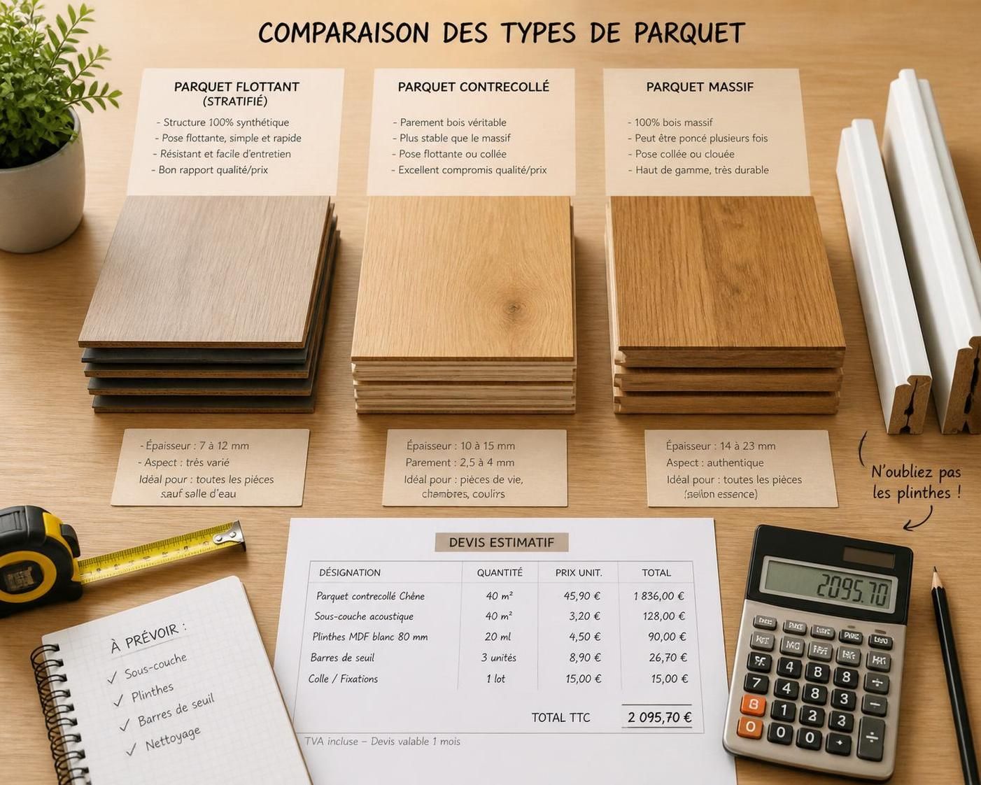 découvrez les tarifs moyens pour la pose de parquet flottant au m², conseils pour choisir le meilleur rapport qualité-prix et astuces pour économiser sur votre rénovation.