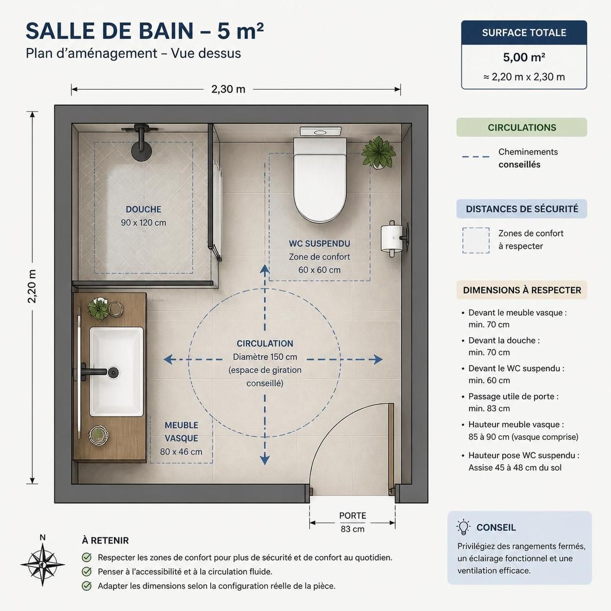 découvrez le prix moyen pour la rénovation d'une salle de bain de 5m2 : matériaux, main-d'œuvre et conseils pour un projet réussi.