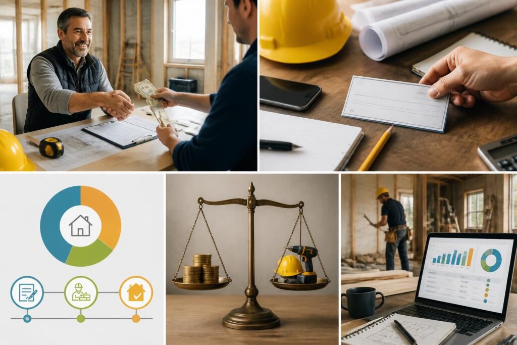 découvrez quel acompte verser avant de commencer vos travaux et les règles à suivre pour sécuriser votre projet de rénovation ou construction.