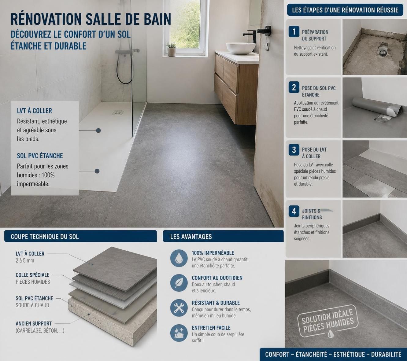 découvrez quel revêtement choisir pour un sol humide afin d'assurer durabilité, étanchéité et confort dans vos espaces sensibles à l'humidité.