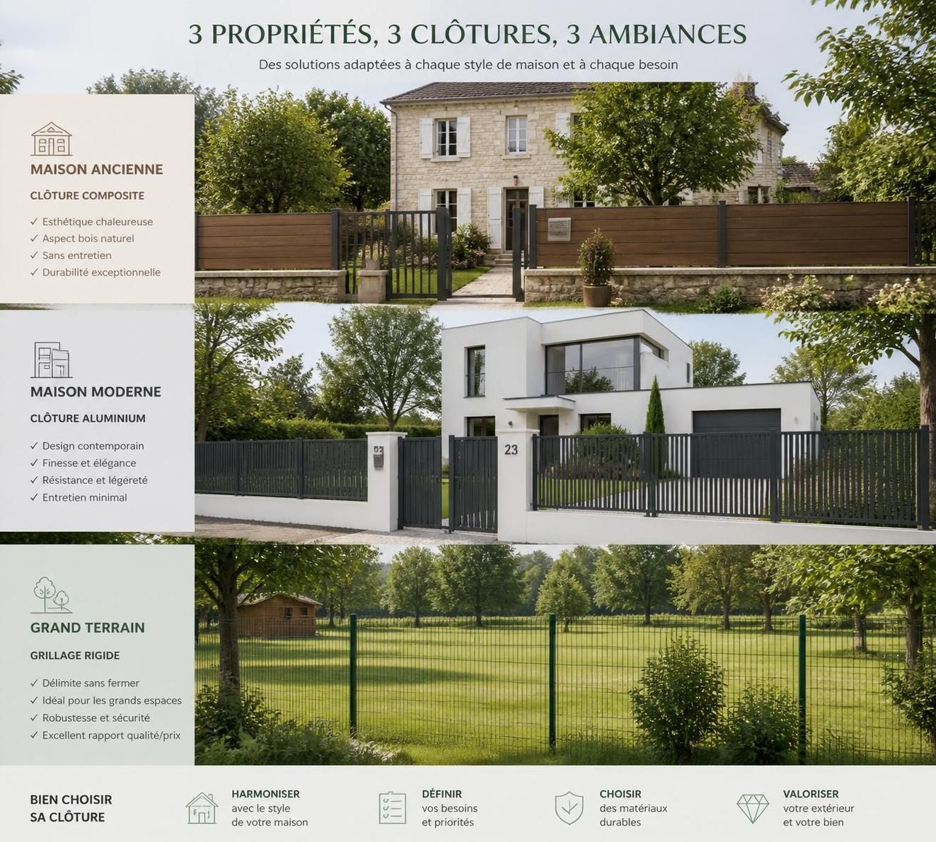 découvrez quelle clôture choisir pour votre jardin sans besoin d'entretien, alliant durabilité, esthétique et praticité.