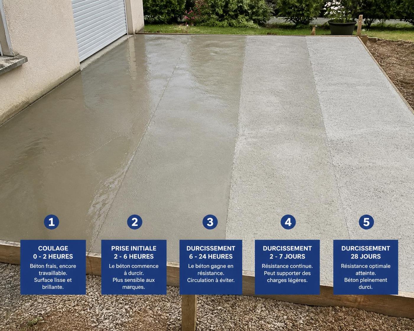 découvrez le temps de séchage optimal pour une dalle béton extérieure afin d'assurer solidité et durabilité à vos travaux de construction.