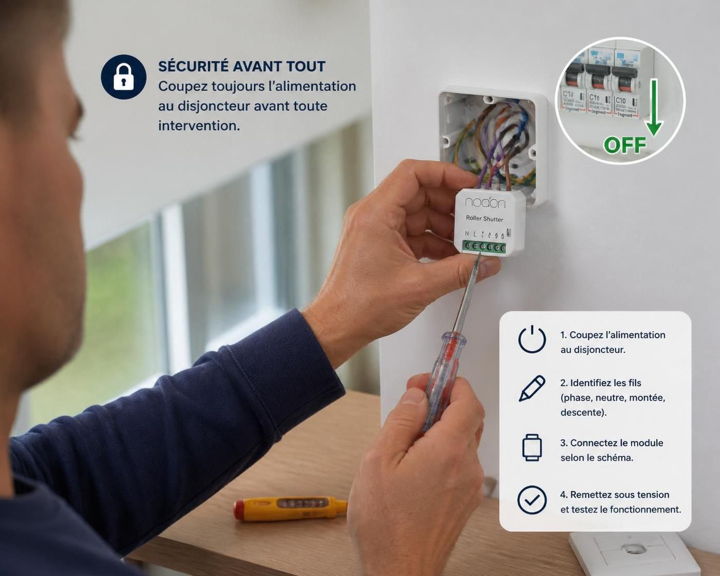 découvrez l'installation de volets roulants connectés pour un confort optimal et une gestion à distance facile de votre habitation.